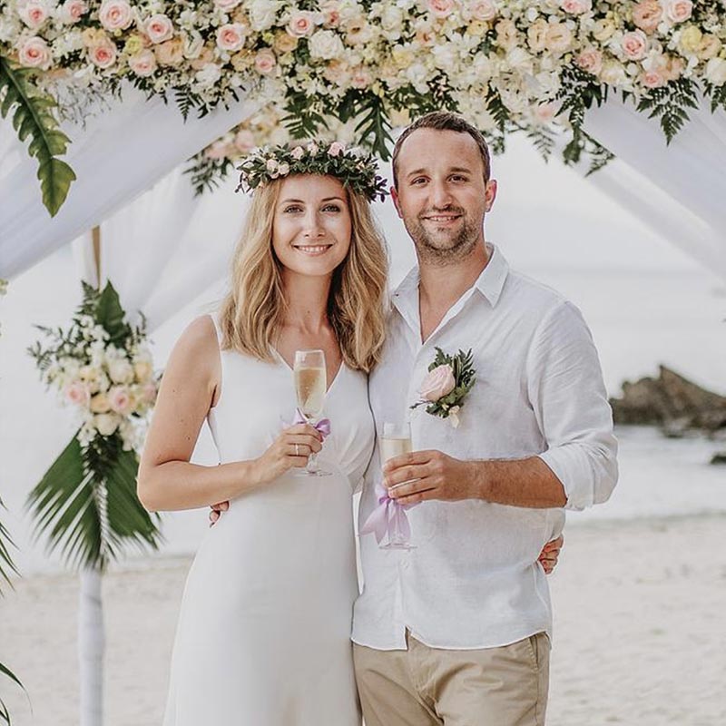 Symbolic Wedding Ceremony at Koh Samui